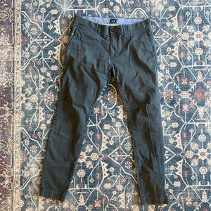 Jcrew men’s stretch trousers, 250 skinny slim fit, dark blue/gray